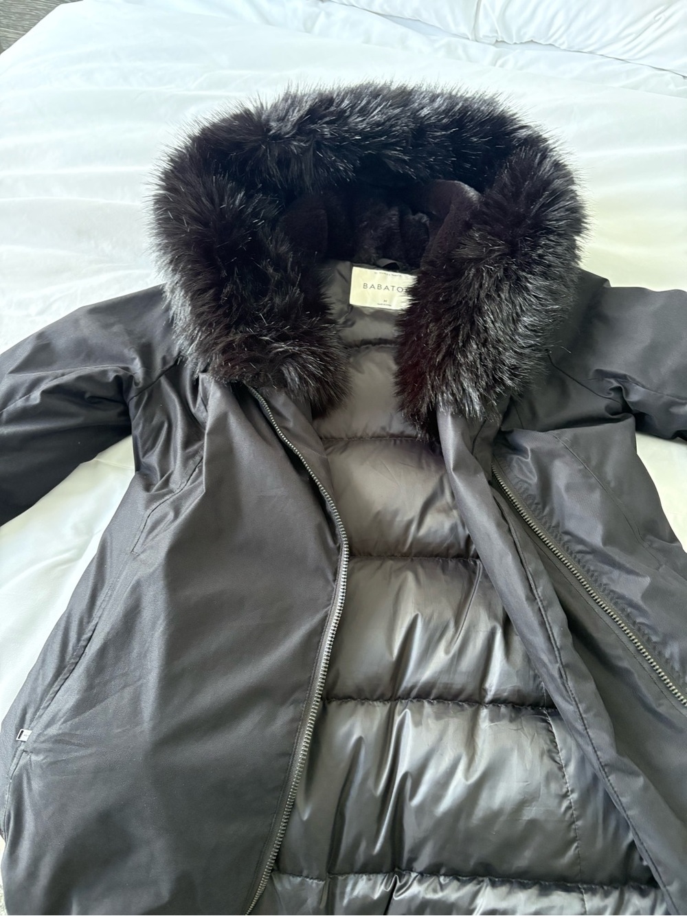 Babaton St. Moritz Parka with Faux Fur Trim